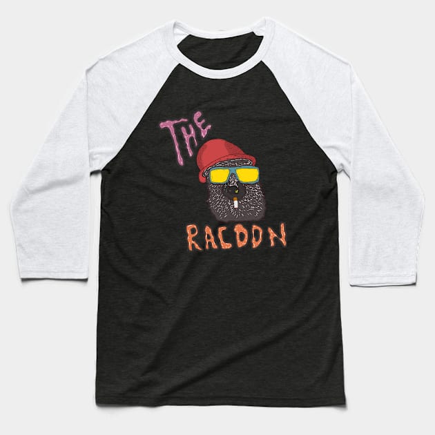 the racoon Baseball T-Shirt by Truemystory